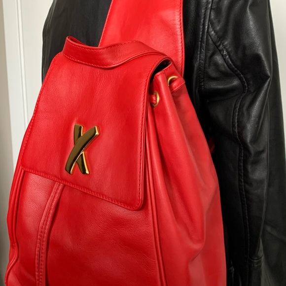 Paloma Picasso Red Leather Bag - Picture 8 of 13